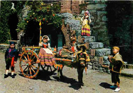 Folklore - Costumes - Sicile - Chariot Sicilien - Anes - Enfants - CPM - Voir Scans Recto-Verso - Trachten