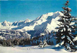 74 - Chamonix - Mont-Blanc - La Verte - L'Aiguille Du Midi - Le Massif Du Mont-Blanc - CPM - Voir Scans Recto-Verso - Chamonix-Mont-Blanc