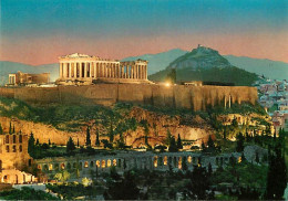 Grèce - Athènes - Athína - L'Acropole Illuminée - Vue De Nuit - Carte Neuve - CPM - Voir Scans Recto-Verso - Grecia