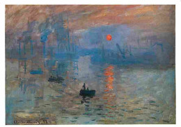 Art - Peinture - Claude Monet - Impression Soleil Levant - CPM - Voir Scans Recto-Verso - Malerei & Gemälde