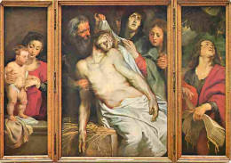Art - Peinture Religieuse - Pierre Paul Rubens - Le Christ à La Paille - Triptyque Du Marchand Jan Michielsen - Carte Ne - Tableaux, Vitraux Et Statues