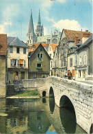 28 - Chartres - Vieux Pont Sur L'Eure Et La Cathédrale - CPM - Voir Scans Recto-Verso - Chartres