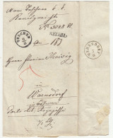 Ex Offo Letter Cover Posted 1867 Teschen To Warnsdorf B240510 - ...-1918 Prephilately