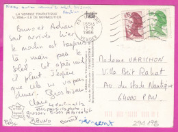 294198 / France - Île De Noirmoutier, Vendee Touristique PC 1986 L'Épine  Vendee USED 0.10+1.80 Fr. Liberty Of Gandon - 1982-1990 Vrijheid Van Gandon