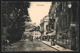 AK Karlsbad, Haus Lessin In Der Parkstrasse, Hotel König Von Sachsen  - Czech Republic