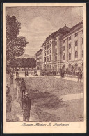 Künstler-AK St. Joachimstal Bei Karlsbad, Radium-Kurhaus-Hotel  - Tchéquie