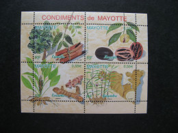 Mayotte: TB Feuille N° 210 à 213, Neuf XX . - Unused Stamps