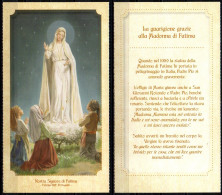 * Santino - Madonna Signora Di Fatima - Fatima 1917, Portogallo - Andachtsbilder
