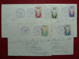 D3 - TOGO - FDC - Lot De 5 Enveloppes Premier Jour - Première Série République Du Togo - Lomé 15/01/1959 - Togo (1960-...)