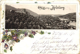 Gruss Aus Heidelberg - Litho - Heidelberg