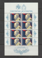 Liechtenstein 1983 Pope John-Paul II Full Sheet ** MNH - Nuovi