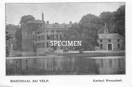 Prent - Kasteel Rozendaal Bij Velp  - 8.5x12.5 Cm - Roosendaal