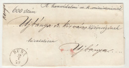 Hungary 3 Ex Offo Letter Covers Posted 1869/70 Buda B240510 - Cartas & Documentos