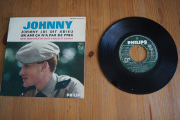 JOHNNY HALLYDAY JOHNNY LUI DIT ADIEU RARE EP 1965 VARIANTE ET RABAT INVERSE - 45 Rpm - Maxi-Single