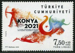 Türkiye 2022 Mi 4712 MNH Fifth Islamic Solidarity Games, Konya | Archery, Athletes, Swimming - Nuevos