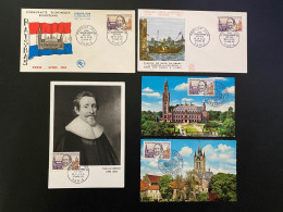 Enveloppes + Carte 1er Jour "Hugo De Groot - Pays Bas" 27/04/1963 - 1386 - 1960-1969