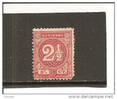 SURINAM 1890 Yvert 19 NEUF* MH Cote : 3 Euros - Suriname ... - 1975