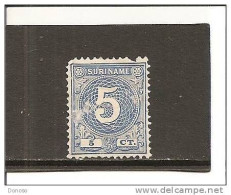 SURINAM 1890 Yvert 21 NEUF* MH Cote : 30 Euros - Suriname ... - 1975