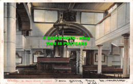 R514977 Whitby. St. Mary Church. Interior. Pictorial Stationery. Peacock Series. - Monde