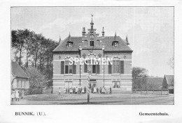 Prent - Gemeentehuis - Bunnik - 8.5x12.5 Cm - Autres & Non Classés