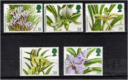 191 GRANDE BRETAGNE 1993 - Yvert 1665/69 - Orchidee Fleur - Neuf ** (MNH) Sans Charniere - Nuevos