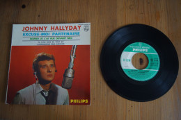 JOHNNY HALLYDAY EXCUSE MOI PARTENAIRE EP 1965 VARIANTE  BEATLES - 45 Toeren - Maxi-Single