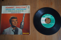 JOHNNY HALLYDAY EXCUSE MOI PARTENAIRE EP 1965 VARIANTE  BEATLES - 45 Rpm - Maxi-Singles