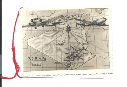 Carte De Voeux 1958 Signature D'un AVIATEUR ? G.S.R.A. 76 OASIS - Lignes ALGER - LAGHOUAT - TOUGGOURT - ETC - Piloten