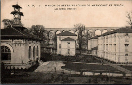 N°2808 W -cpa Maison De Retraite Cousin De Mericourt Et Besson -les Jardins Intérieurs- - Altri & Non Classificati