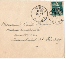 Daguin Jumelé De LIMOUX Sur Lettre - 1921-1960: Moderne