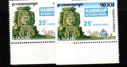 CAMBODIA -  2007 - HANDICAPPED SET OF 2  MINT NEVER HINGED - Cambogia