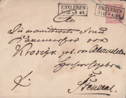 NDP GS-Umschlag Minr.U1B R2 Erxleben 31.12. Gel. Nach Stendal - Lettres & Documents