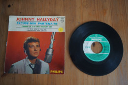 JOHNNY HALLYDAY EXCUSE MOI PARTENAIRE EP 1965 VARIANTE  BEATLES - 45 Rpm - Maxi-Singles