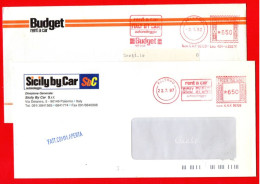 1992/1997- AUTO NOLEGGIO A PALERMO AFFRANCATURA  MECCANICA- EMA - METER - FREISTEMPEL - Cars