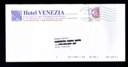 Busta Pubblicitaria Affrancata - Hotel Venezia Teramo - Donna Nell'arte Da 0.45 - 2001-10: Storia Postale