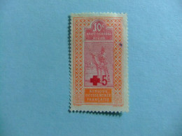 56 HAUT SENEGAL ET NIGER 1915 / CRUZ ROJA (sello 1914 Con Sobrecarga) / YVERT 35 FU - Gebruikt