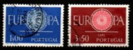 PORTUGAL  -   1960.  Y&T N° 879 / 880 Oblitérés.   Europa - Used Stamps