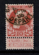 Belgique 1905 COB 74 Belle Oblitération BRUXELLES DEPART - 1905 Barbas Largas