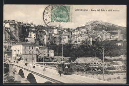 AK Ventimiglia, Ponte Sul Roia E Città Antica, Tram, Strassenbahn  - Strassenbahnen