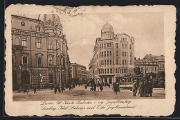 AK Lemberg, Strassenbahn An Der Karl Ludwigs-, Ecke Jagellonerstrasse  - Tram