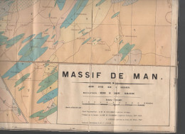 Danane Bian-Nouné Massif De Man   (cote D'ivoire) Carte Géologique 4/200000e  (CAT7193) - Altri & Non Classificati