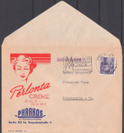 Berlin MWSt. Leipziger Messe Auf Werbeumschlag Perlonta Creme, Pharkos - Maschinenstempel (EMA)