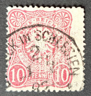 Deutsches Reich 1880, Mi 41Ba Plattenfehler V , Gestempelt Geprüft Wiegand BPP - Used Stamps