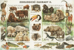 A 936 - 9 Czech Republic Nature Protection: Zoological Gardens II 2017 Lion Wisent/bison Rhino Polar Bear Varan Chimp - Other & Unclassified
