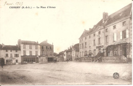CUISERY (71) La Place D'Armes En 1913 - Autres & Non Classés
