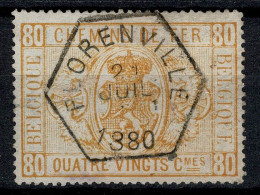 Belgique 1879 COB TR 5 Belle Oblitération FLORENVILLE (centrale - Concours) - Oblitérés
