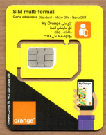 Carte à Puce- GSM -ORANGE (2 Images) // SIM Card-  Orange (2 Scans) - Tunisie