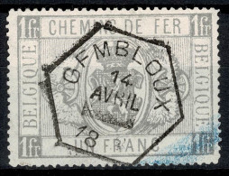 Belgique 1882 COB TR 6 Belle Oblitération GEMBLOUX (centrale - Concours) - Usati