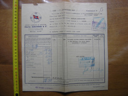 1957 Facture SCHIAFFINO Societe Algerienne De Navigation SARDINES Alger Rouen - Sonstige & Ohne Zuordnung