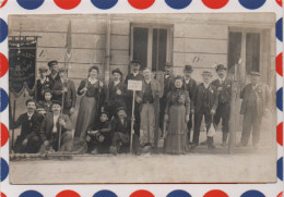 Paris (XIXe) Carte Photo-"La Tanche Du XIXeme" Amicale De Pêcheurs à La Ligne En 1905 - Distrito: 19